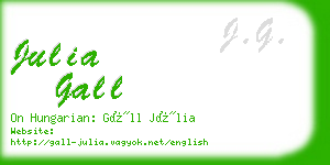 julia gall business card